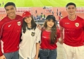 Fuji An Dikawal Verrell Bramasta Bagai Calon Istri Anggota Dewan saat Nobar Timnas 