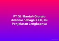 PT GLI Bantah Giorgio Antonio Sebagai CEO, Ini Penjelasan Lengkapnya