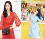 Sunmi Terlihat Cantik dengan Kedua Gaun Floral yang Dikenakannya