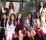 Keakraban Vania Herlambang dengan para kontestan Miss International 2018 lain