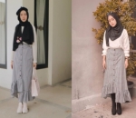 Rok Ruffle Asimetris yang Hits Banget