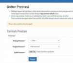 Masukkan Daftar Prestasi untuk Tambahan Penilaian