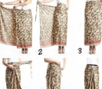Tutorial Mudah Kenakan Rok Lilit