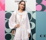 Cinta Laura Tampil Cantik Pakai Romantic Mini Dress dari Coach