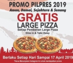 Papa Ron's Pizza Hadirkan Promo Pemilu 2019