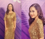 Cantik Pakai Dress Serba Emas di SCTV Music Awards 2019