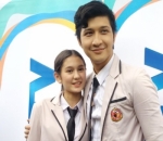 Zoe Abbas dan Aditya Zoni Saat syuting sinteron 'Kisah Cinta Anak Tiri'