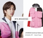 RM tampak mempesona dengan jaket dengan dominasi warna pink