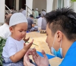 Baim ajari Kiano untuk doa