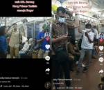 potret saat Naik KRL