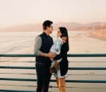 shandy dan david Menikmati pemandangan di pantai santa monica