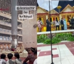 Suasana pernikahan di masjid istiqlal