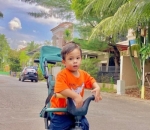 Gala Sudah Bisa Naik Sepeda