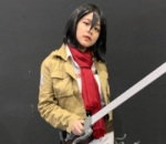 Cosplay Jadi Mikasa Ackerman Versi Kiyowo