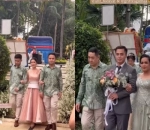 Kedua Pasangan Menuju Aula Pertunangan