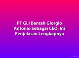 PT GLI Bantah Giorgio Antonio Sebagai CEO, Ini Penjelasan Lengkapnya