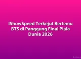 IShowSpeed Terkejut Bertemu BTS di Panggung Final Piala Dunia 2026