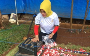 Sampai Cium Batu Nisan, Ibunda Julia Perez  Rasakan  Kesedihan Mendalam saat Nyekar