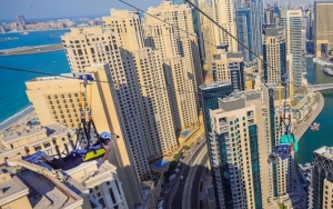 XLine Zip Lining Terpanjang di Dunia, Dubai