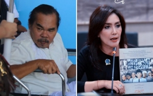 Sempat Sakit, Rieke Diah Pitaloka Akhirnya Jenguk Mat Solar 'Bajaj Bajuri'