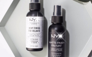 Makeup Tahan Lama dengan NYX Cosmetics Matte & Dewy Finish Makeup Setting Spray