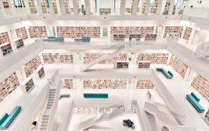 Perpustakaan Kota Stuttgart di Jerman