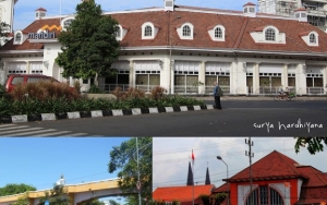 Gedung Bank Mandiri dengan Menara yang Masih Berdiri Kokoh