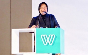 Trending Twitter, Walikota Risma Minta Warga Waspadai Hal Ini Pasca Jalan Gubeng Surabaya Ambles