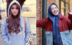 Selalu Pamer Rambut Indah, Paras Ayu Aurel Hermansyah Berhijab Bareng Ria Ricis Bikin Pangling