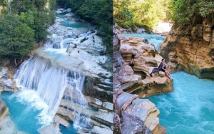 Air Terjun Tanggedu dengan Bebatuan Unik