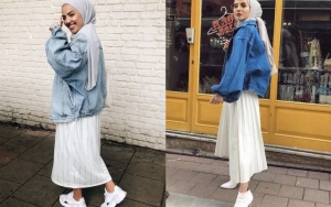  Tak Pernah Ketinggalan Jaman Dengan Jaket Jeans Oversize