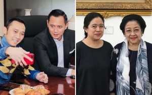 Keluarga SBY Selfie Bareng Megawati dan Puan Maharani Saat Lebaran, Warganet: Alhamdullilah Adem