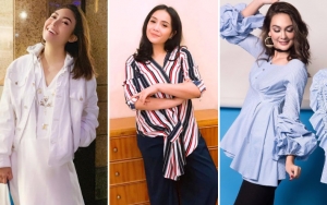  Pose 'Sarangheyo', Kocaknya Ayu Dewi dan Nagita Slavina Ledek Luna Maya Jomblo