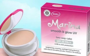 Marina Smooth & Glow UV Two Way Cake, Inovasi Bedak dan Foundation