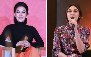Syahrini Pose Tengah Jalan Pakai Jaket 'Ulat Bulu', Gaya Disentil Ribet Gagal Tiru Luna Maya?