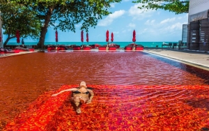 The Library Pool, Kolam Renang Antimainstream di Thailand yang Airnya Berwarna Merah