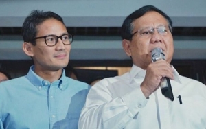 Prabowo Subianto Singgung Utang Pemilu, Sandiaga Uno Tersenyum Kecut