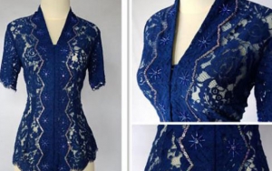 Kebaya dengan Warna Gelap Sangat Cocok Untuk Wanita yang Bertubuh Gemuk