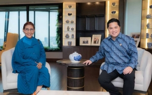 Susi Pudjiastuti Sambangi Erick Thohir, Kode Bakal Jadi Bos BUMN?