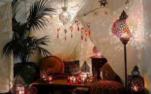 Dekorasi Ruang Keluarga Maroko