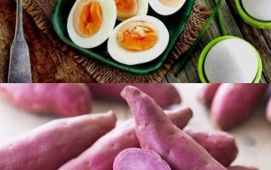 Telur dan Ubi Rebus