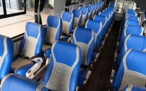 Buntut Wabah Corona, Armada Asal Jateng Bikin Bus dengan Desain Physical Distancing