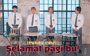 Empat Member NCT 127 Pakai Seragam SMA dan Belajar Bahasa Indonesia, Hasilnya Sereceh Ini