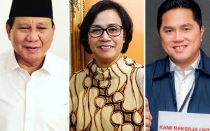 Prabowo, Sri Mulyani dan Erick Thohir Jadi Menteri Terbaik Jokowi Berdasarkan Survei