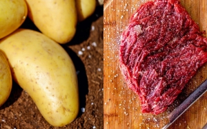 Puree Kentang dan Daging Sapi