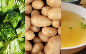 Puree Brokoli, Kentang dan Kaldu Ikan