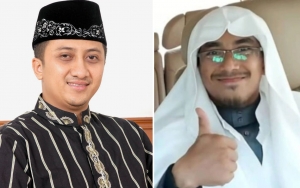 Hadiri Pemakaman, Ustaz Yusuf Mansur Peluk Putra Cilik Ustaz Maaher Bikin Terharu