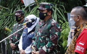 Panglima TNI Perintahkan 'Bombardir' 210 RT Zona Merah Corona di Jatim, Apa Maksudnya?