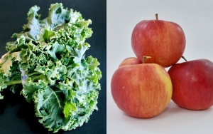 Kale dan Apel untuk Asupan Vitamin A, C, dan K