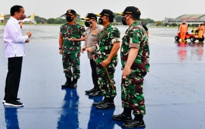 Presiden Jokowi Tiba di Lumajang, Tinjau Pengungsi Erupsi Gunung Semeru